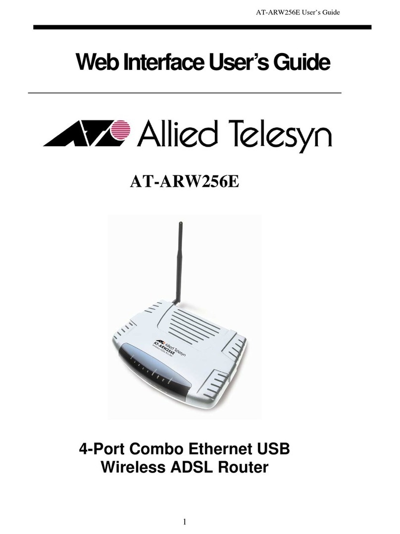 Allied Telesis AT-ARW256E User manual