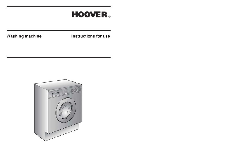 Hoover Washing machine Instructions for use