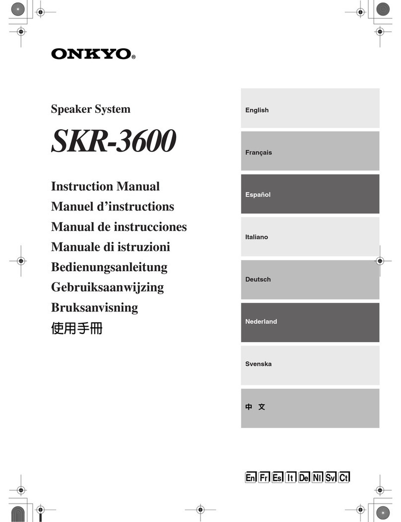 Onkyo SKR-3600 instruction manual
