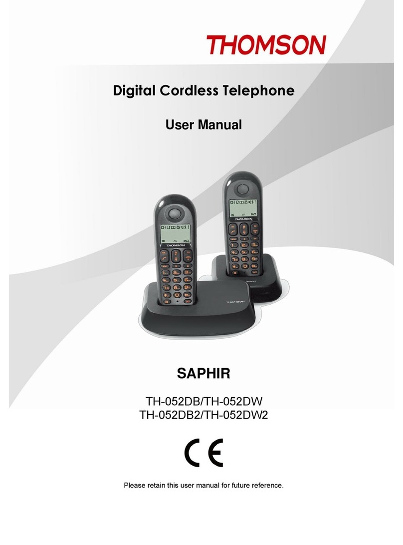 THOMSON SAPHIR TH-052DB User manual