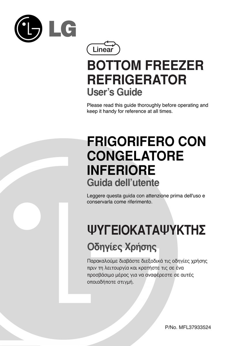 LG BOTTOM FREEZER REFRIGERATOR User manual