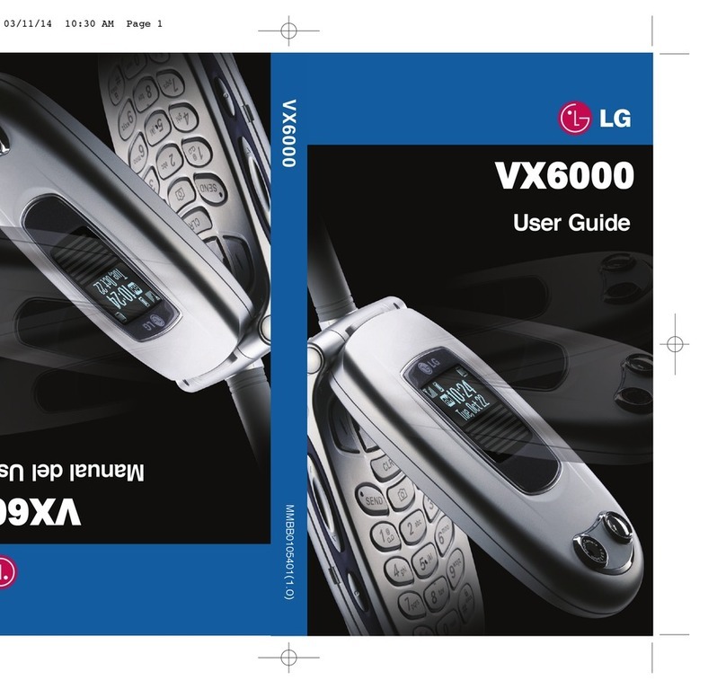 LG VX6000 User manual