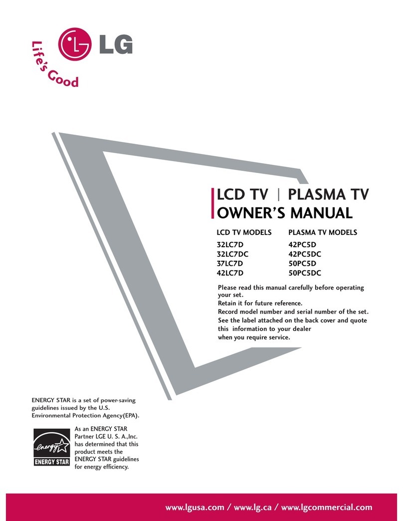 LG 32LC7D Series User manual