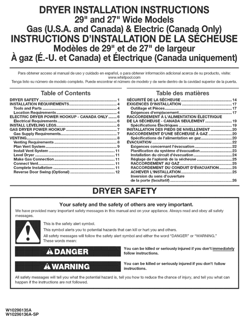 Maytag MGDC700VJ0 User manual Maytag MGDC700VJ0 User manual