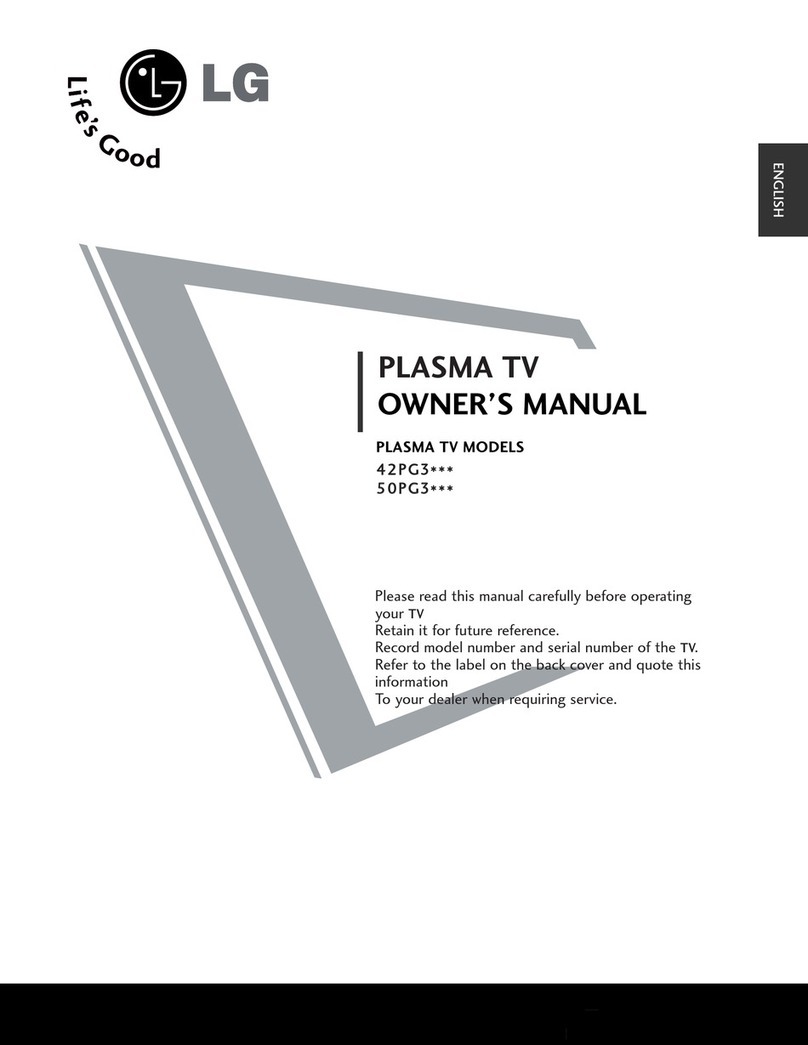 LG 42PG3 Series User manual
