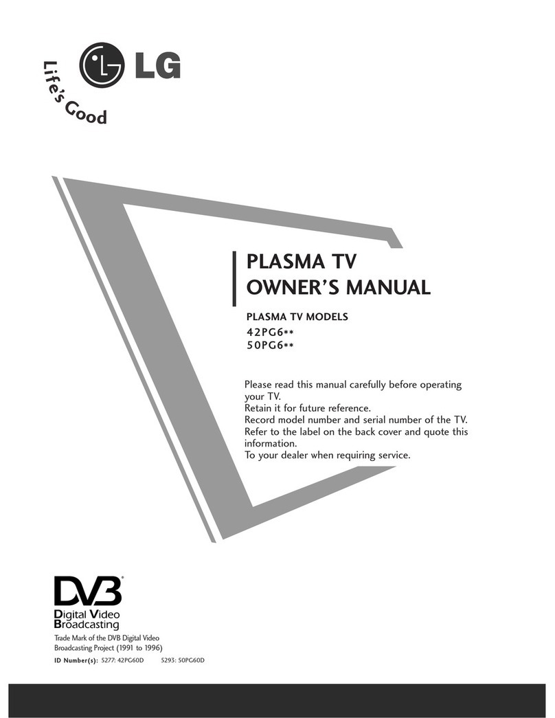 LG 50PG6 Series User manual