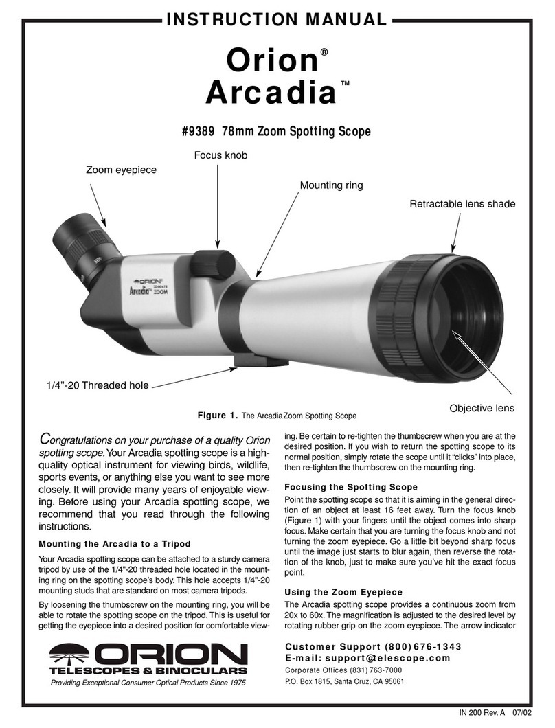 ORION TELESCOPES & BINOCULARS Orion Arcadia 9389 instruction manual
