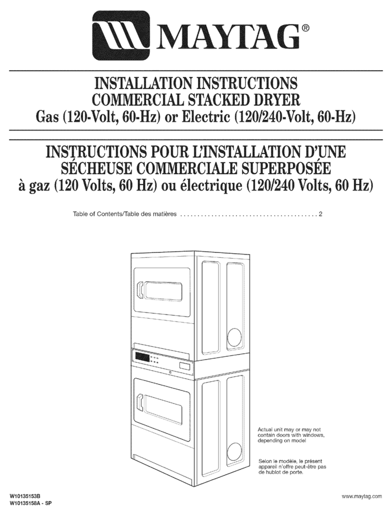 Maytag MLE24PRAZW0 installation instructions