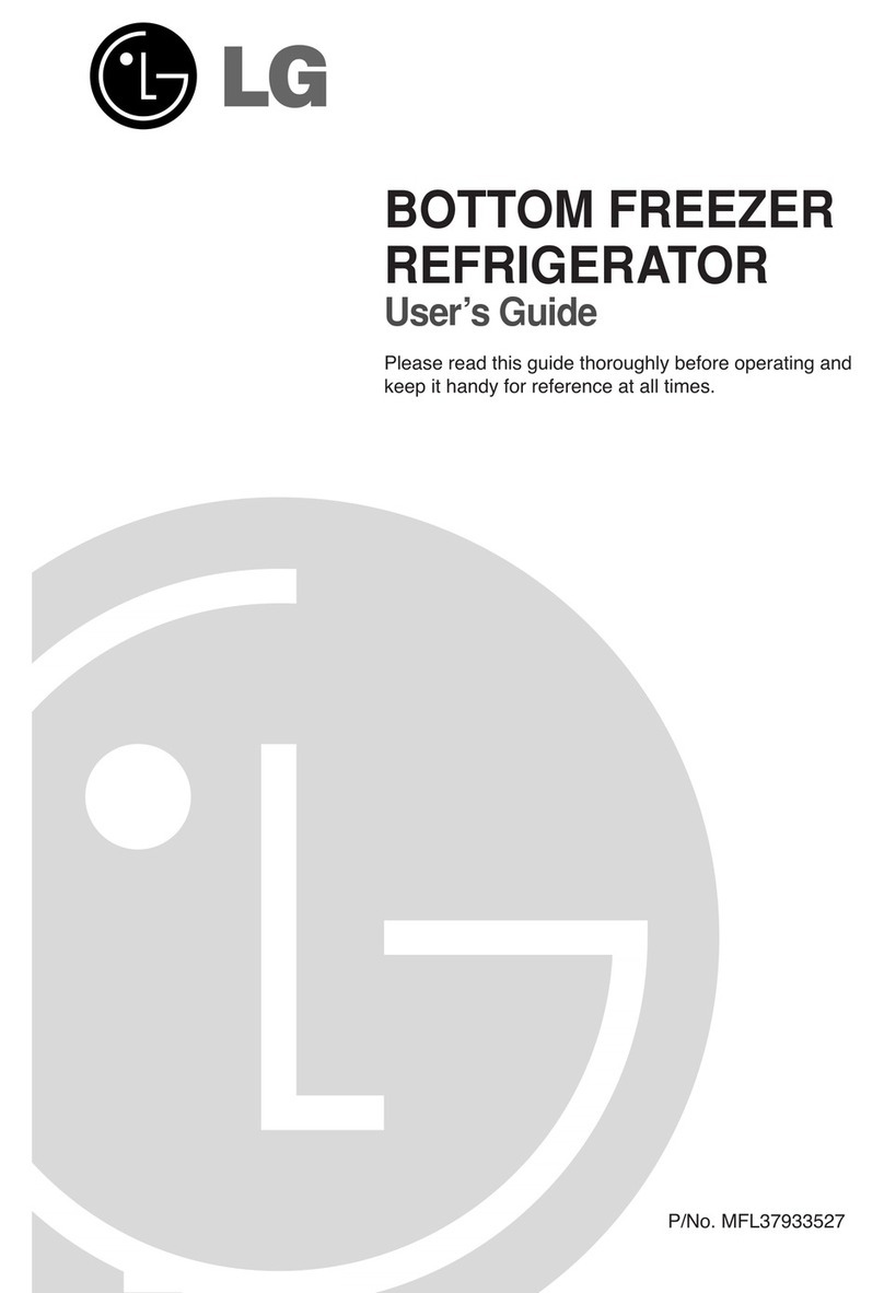 LG BOTTOM FREEZER REFRIGERATOR User manual