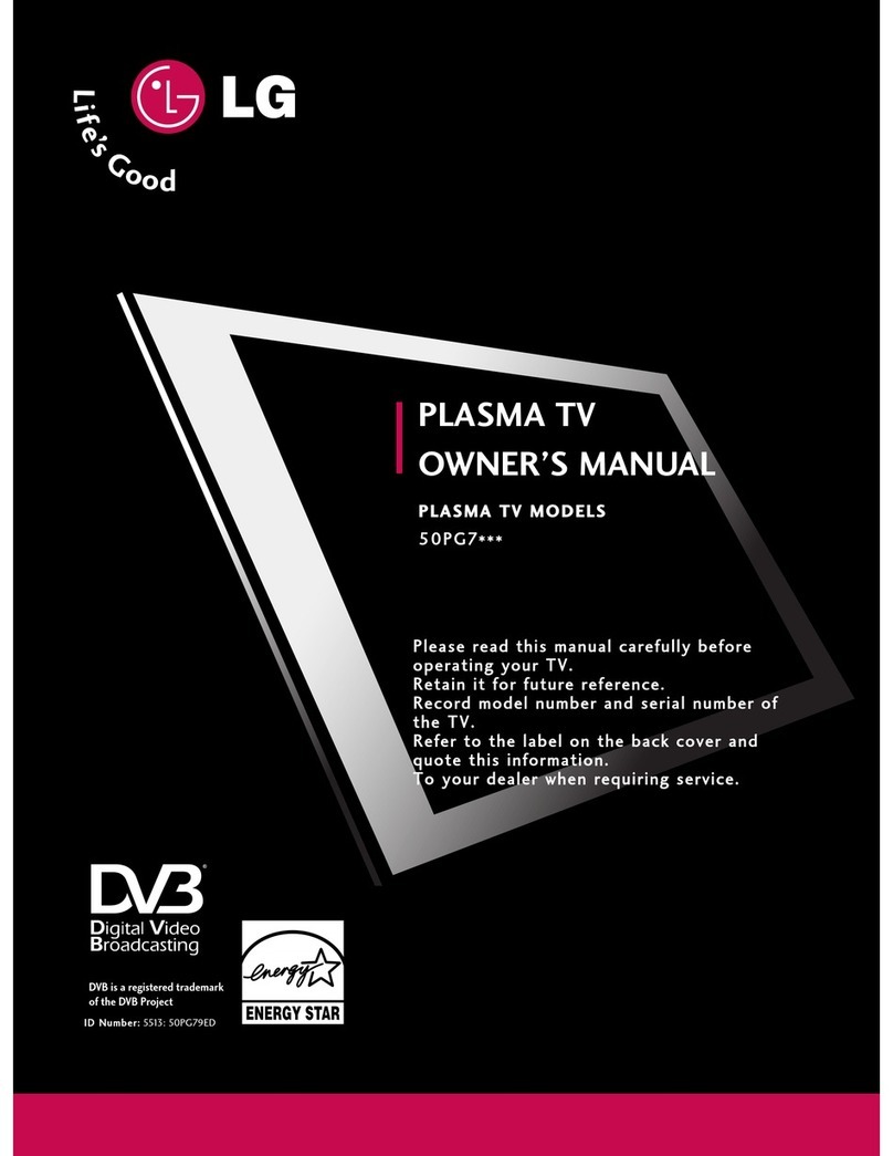 LG 50PG7 Series User manual