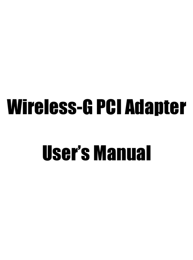 Ovislink WIRELESS-G PCI ADAPTER User manual