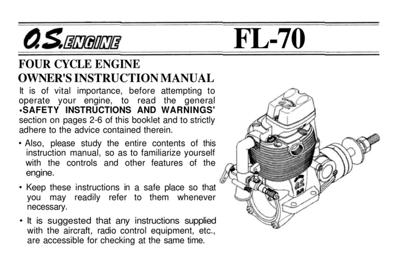 O.S. engine FL-70 Owner's instruction manual O.S. engine FL-70 Owner's instruction manual