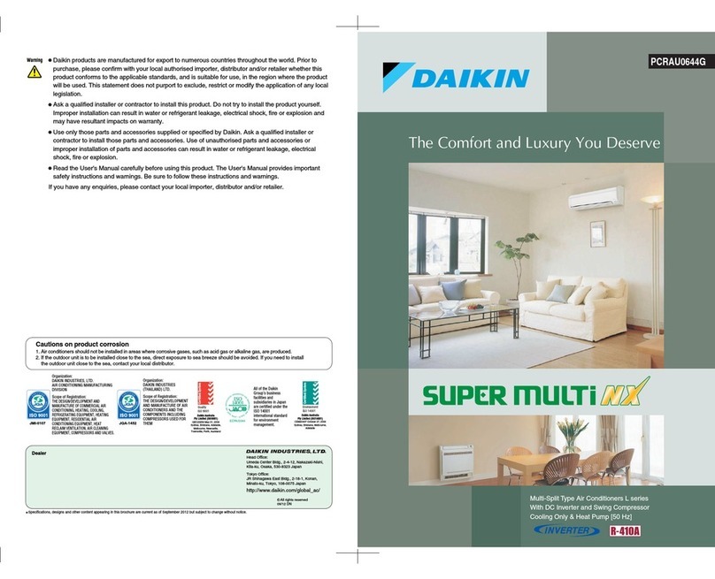 Daikin Super Multi NX Installation guide