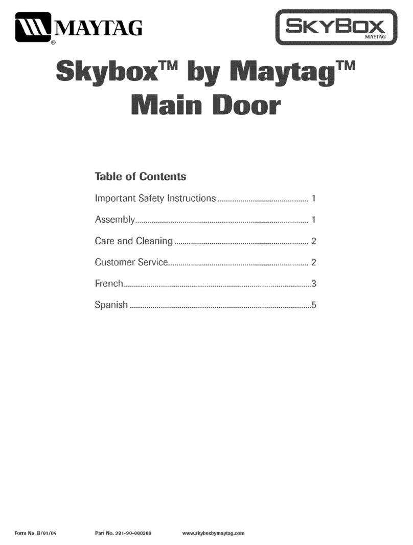 Maytag Skybox User manual