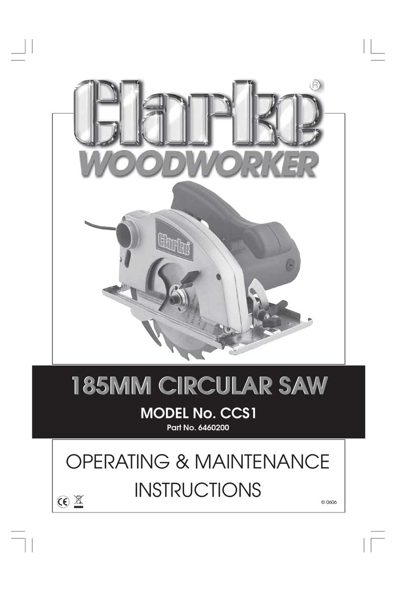 Clarke WoodWorker CCS1 Installation and operation manual