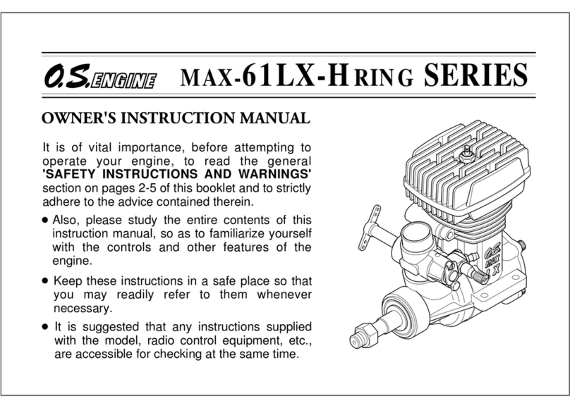 O.S. engine MAX-61LX Setup guide