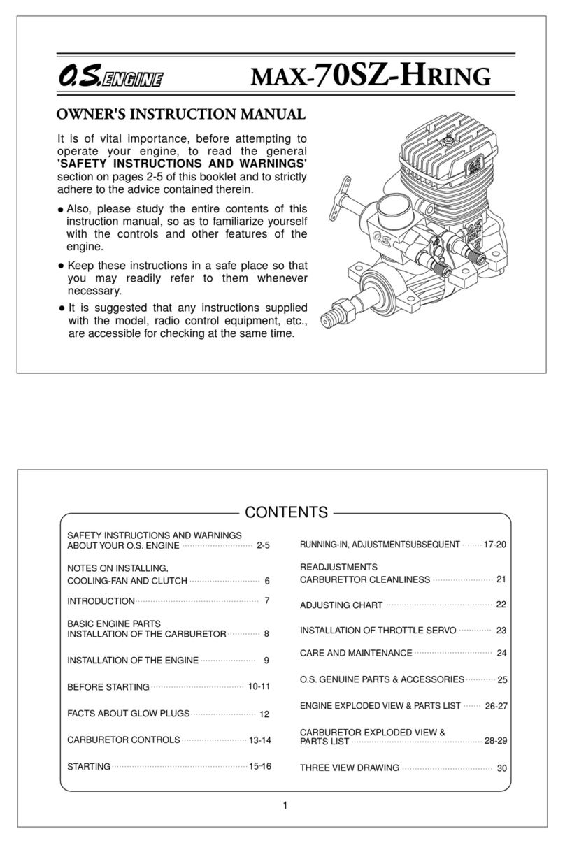 O.S. engine MAX-70SZ-Hring Setup guide