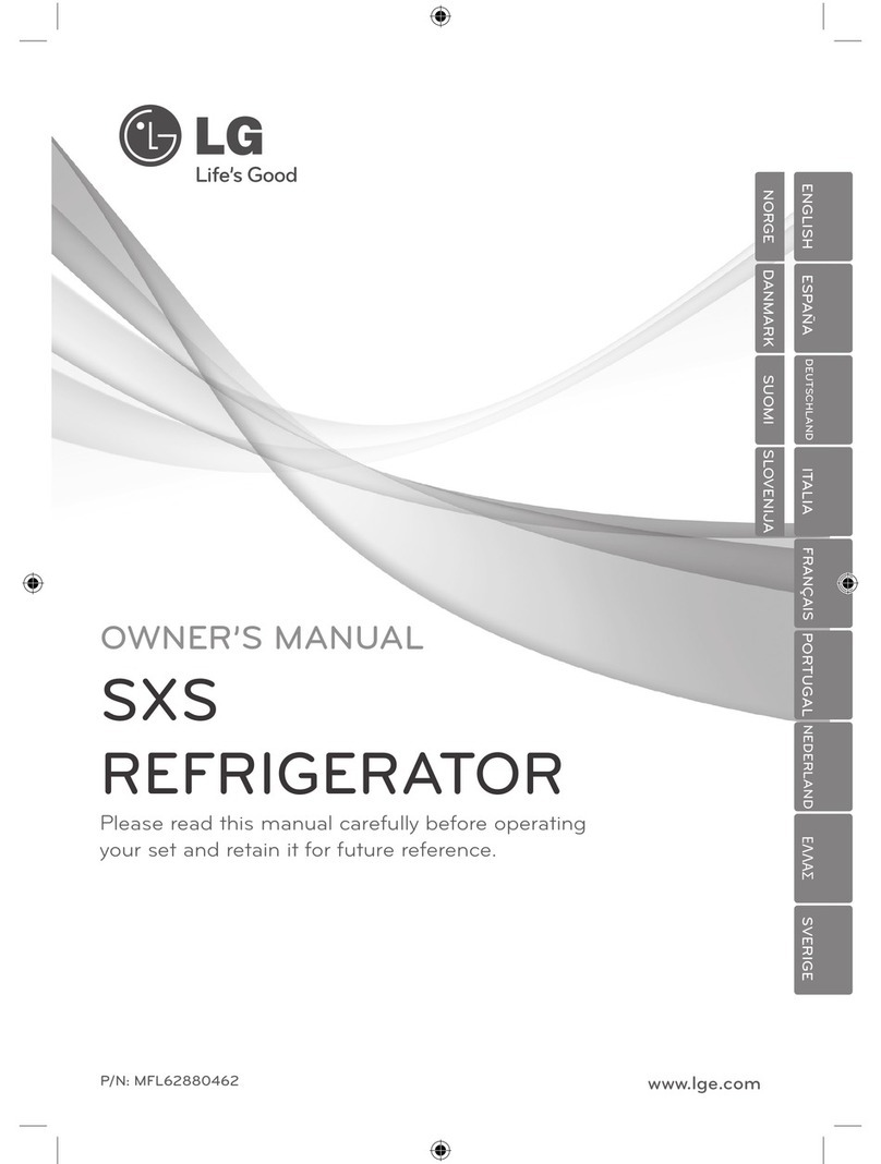 LG SXS Refrigerator owner's manual
