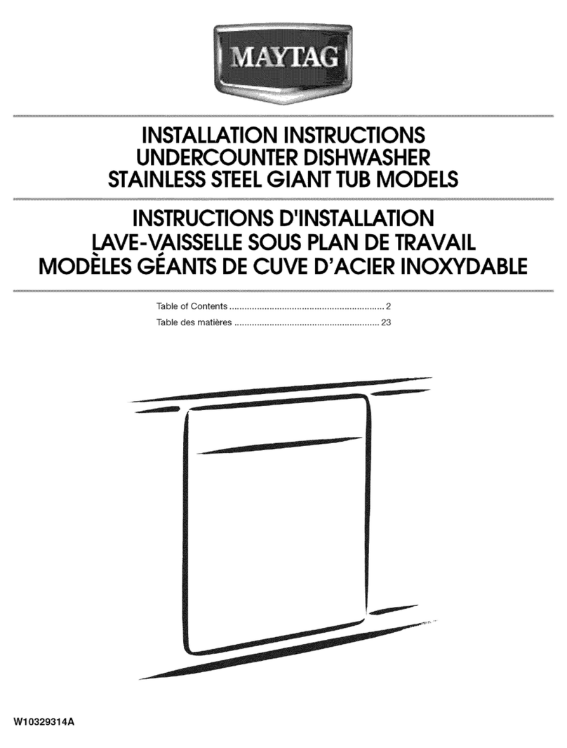 Maytag MDB7759AWW4 installation instructions