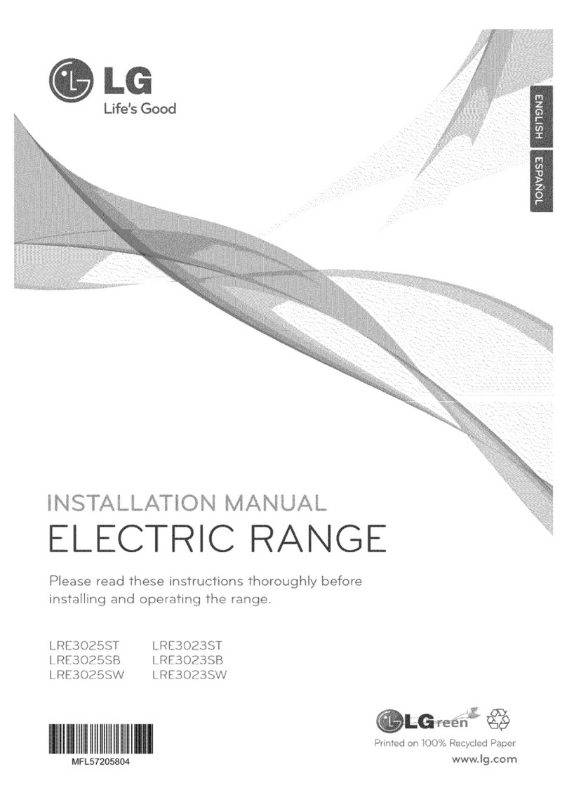 LG LRE3025ST installation manual