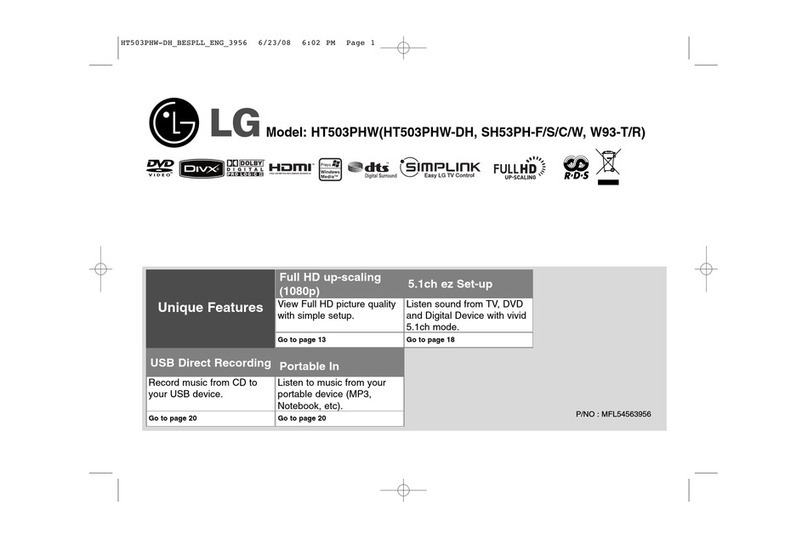 LG HT503PHW User manual