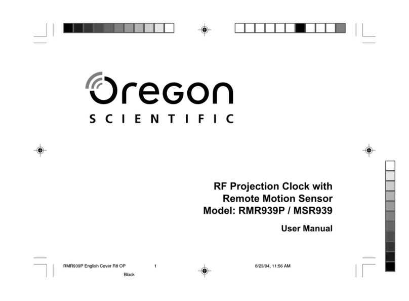 Oregon Scientific RMR939P user manual