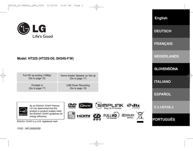 LG HT32S owner's manual