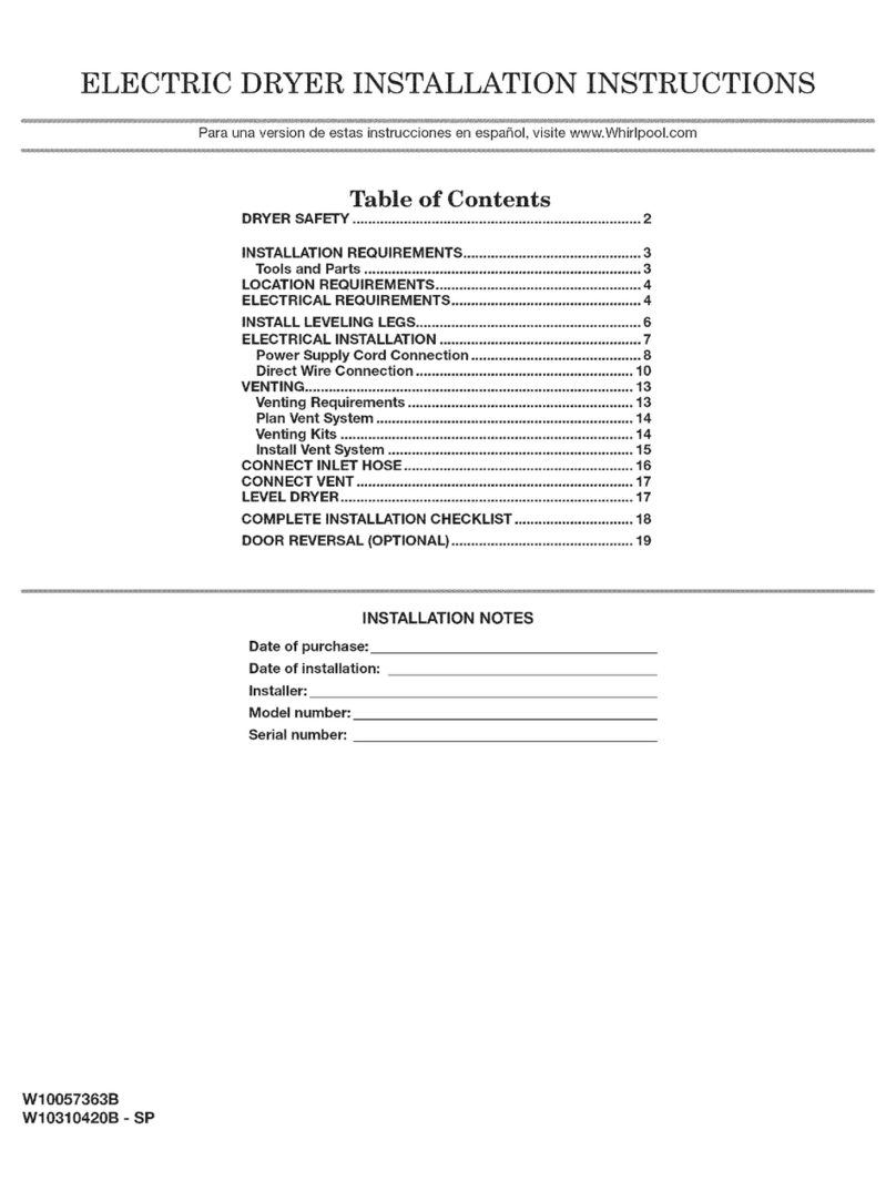 Maytag MED7000XG0 User manual