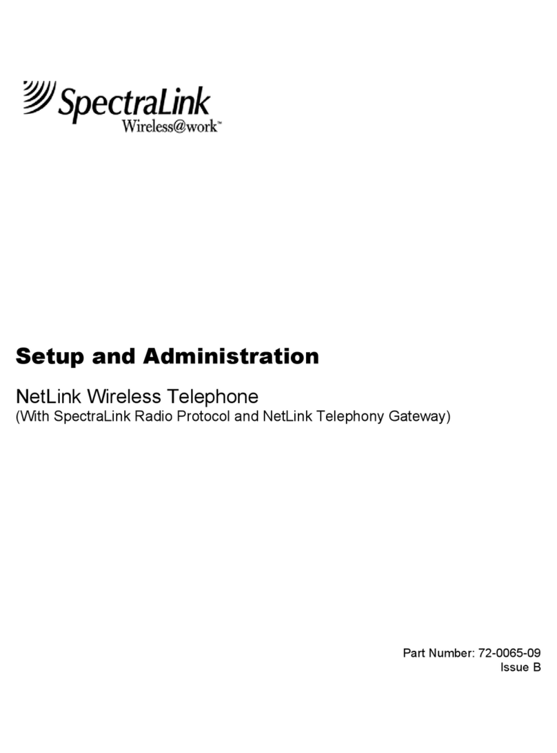 SpectraLink NetLink Wireless Telephone Instruction Manual