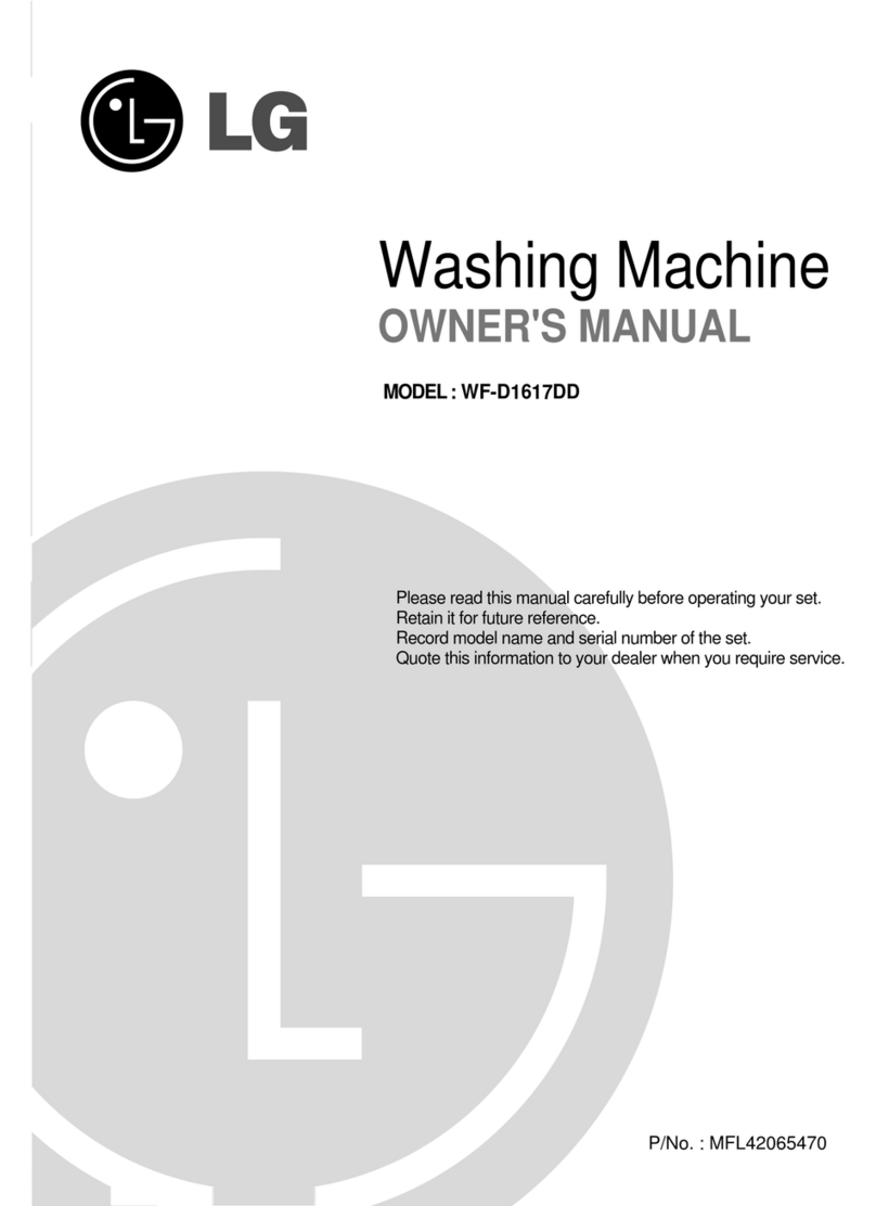 LG WF-D1617DD owner's manual