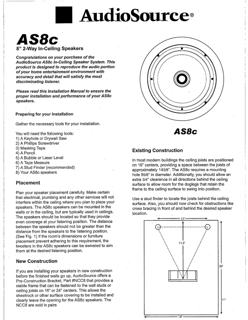 AudioSource AS8c User manual AudioSource AS8c User manual
