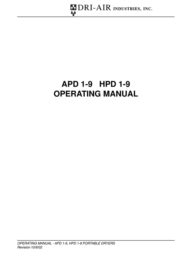 Dri-Air APD 1-9 operating manual