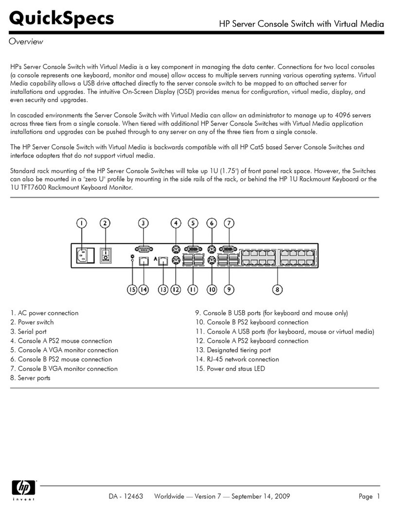 HP Server Console Switch Installation guide