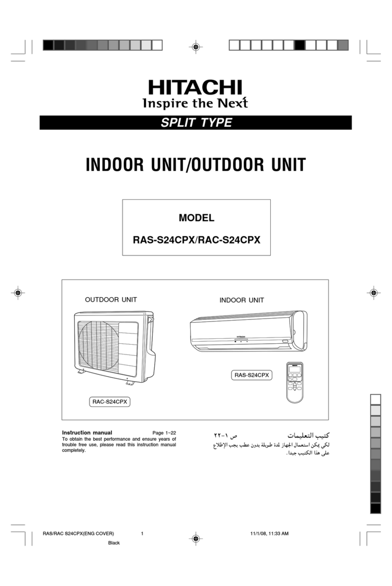 Hitachi RAS-S24CPX User manual