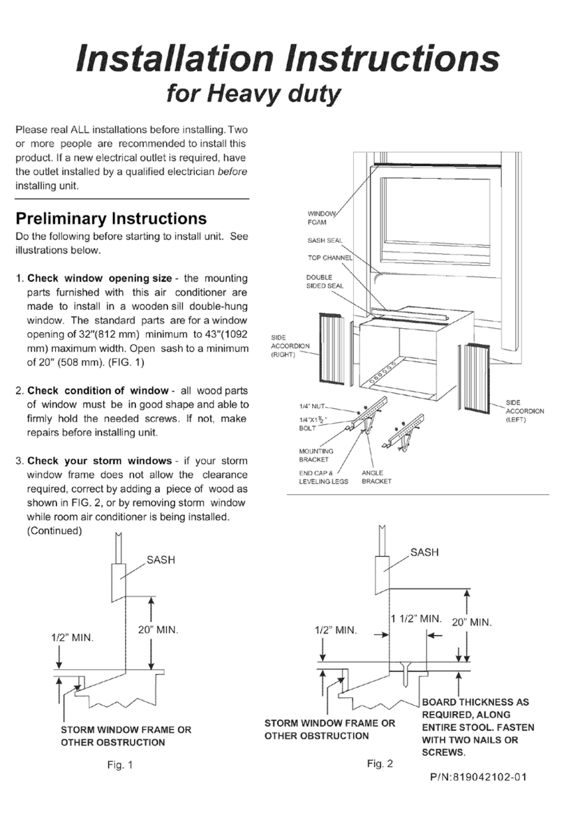 Frigidaire FAS157P1A1 User manual