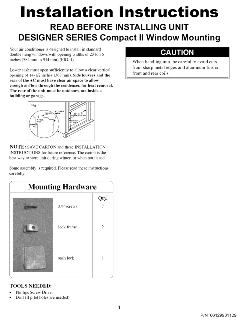 Frigidaire FAC127S1A11 User manual