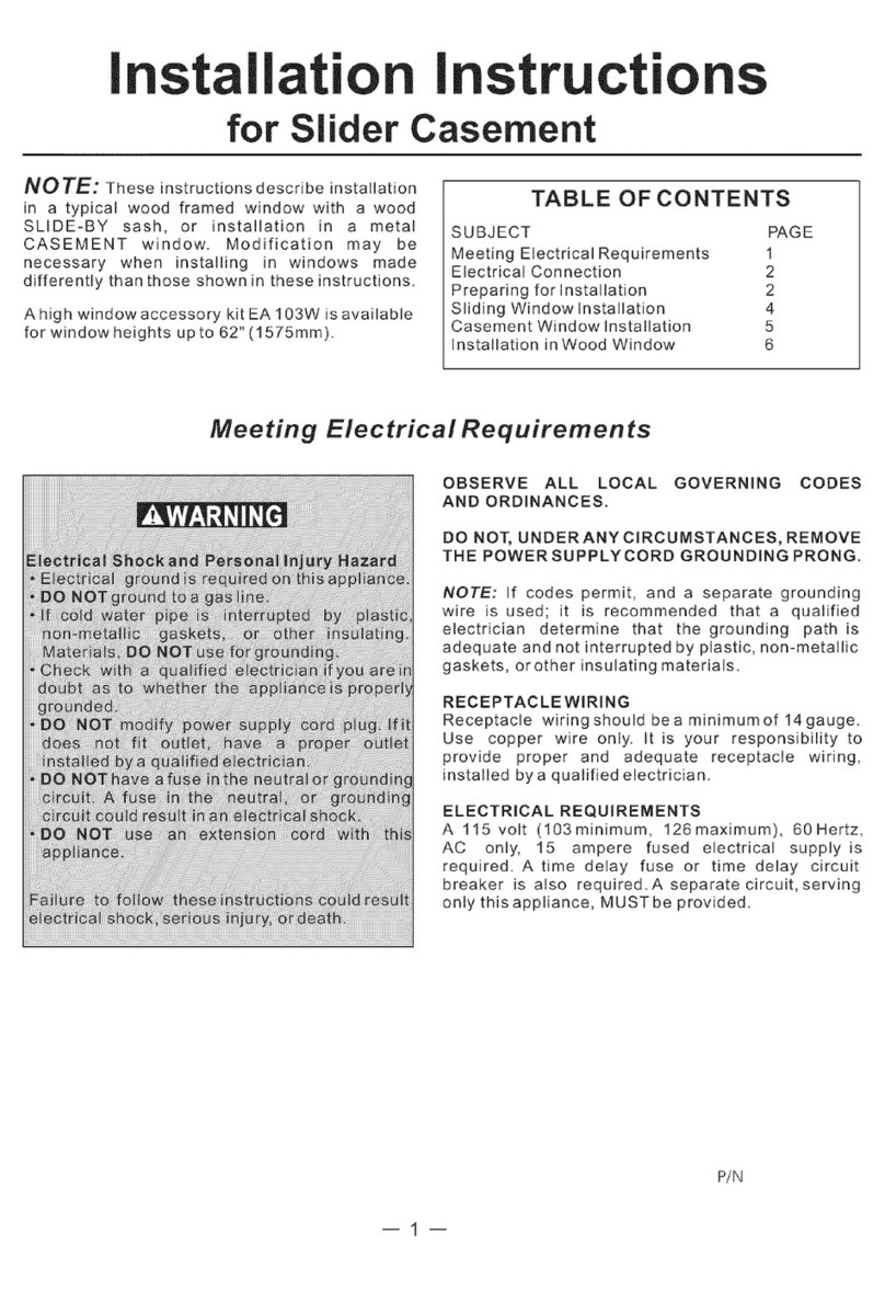 Frigidaire FAK107P1V1 User manual Frigidaire FAK107P1V1 User manual