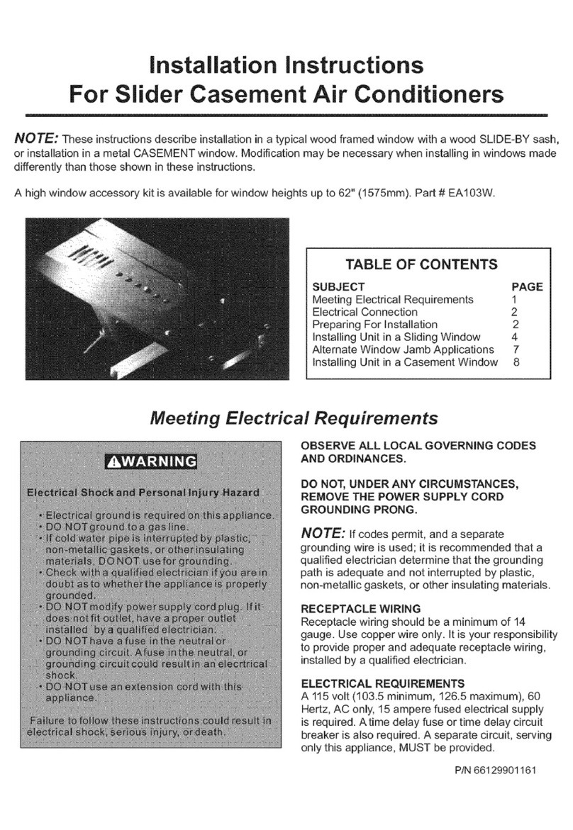 Frigidaire FAK085R7V11 User manual