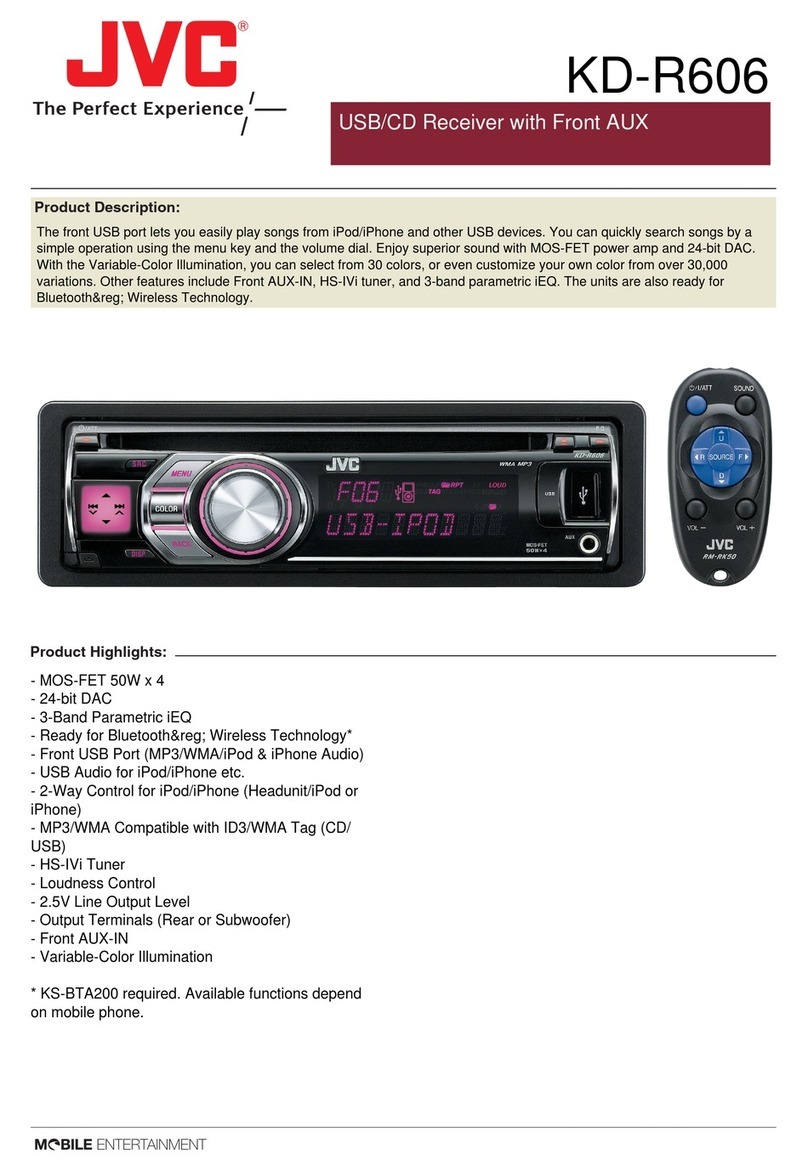 JVC KD-R606 Product highlights