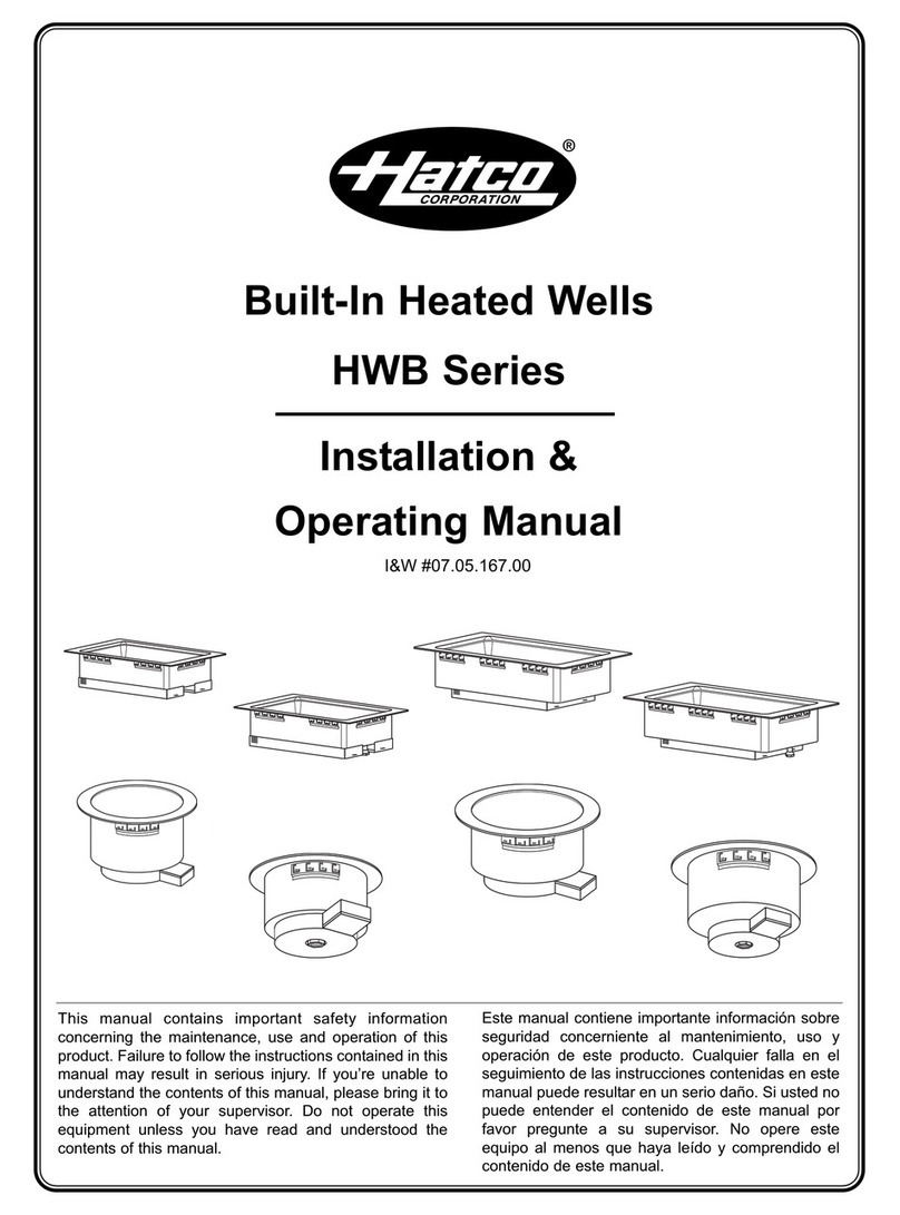 Hatco HWB Series Installation instructions