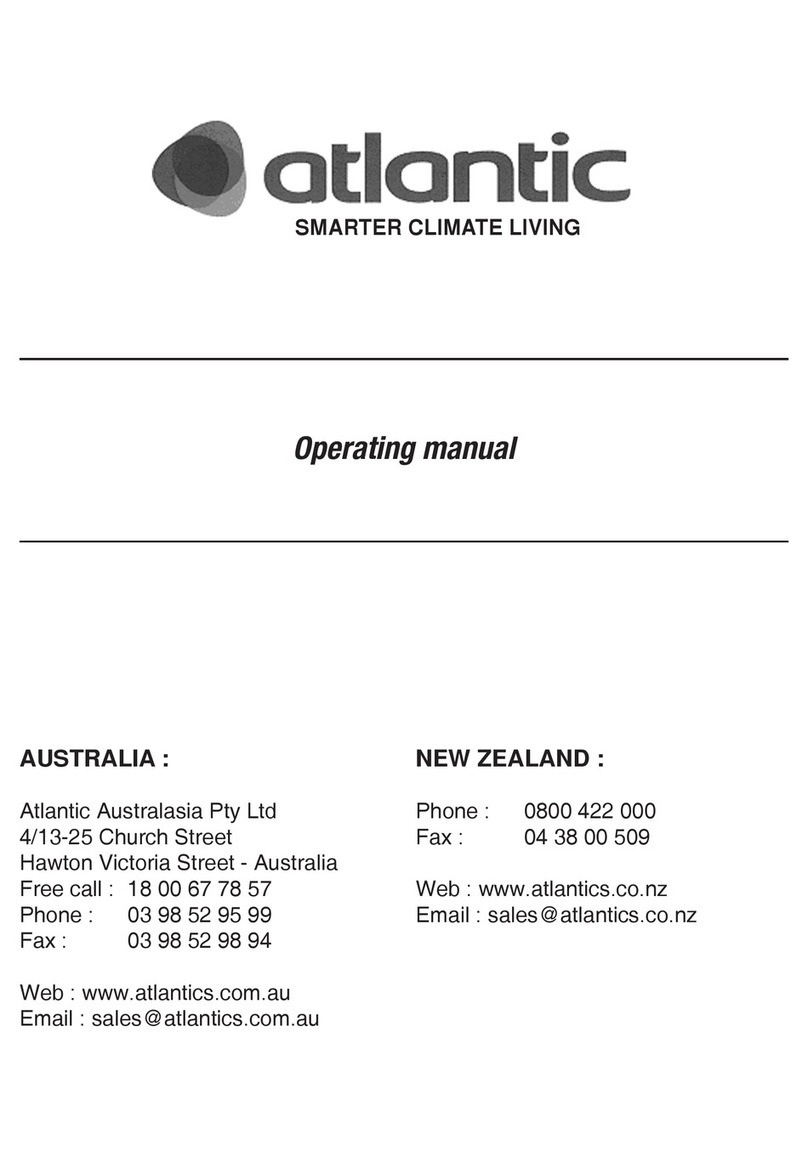 Atlantic Heater User manual Atlantic Heater User manual