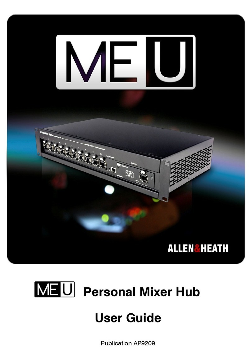 ALLEN & HEATH ME U User manual
