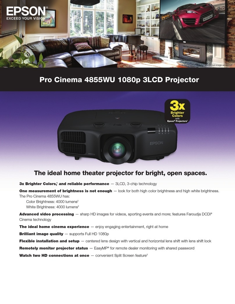 Epson PowerLite 4855WU User manual