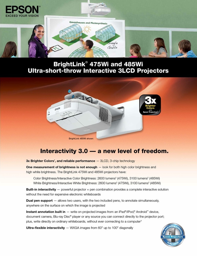 Epson BrightLink 475Wi User manual