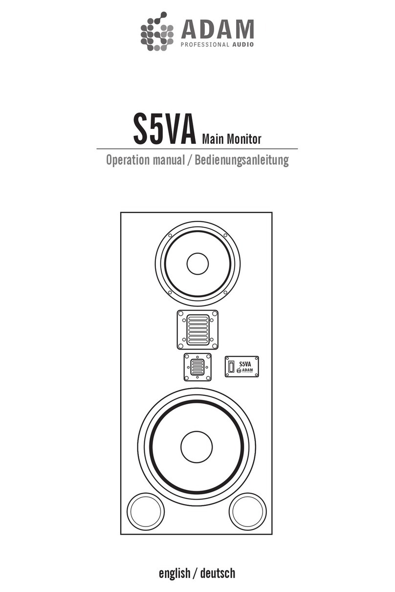 Adam S5VA Operation manual