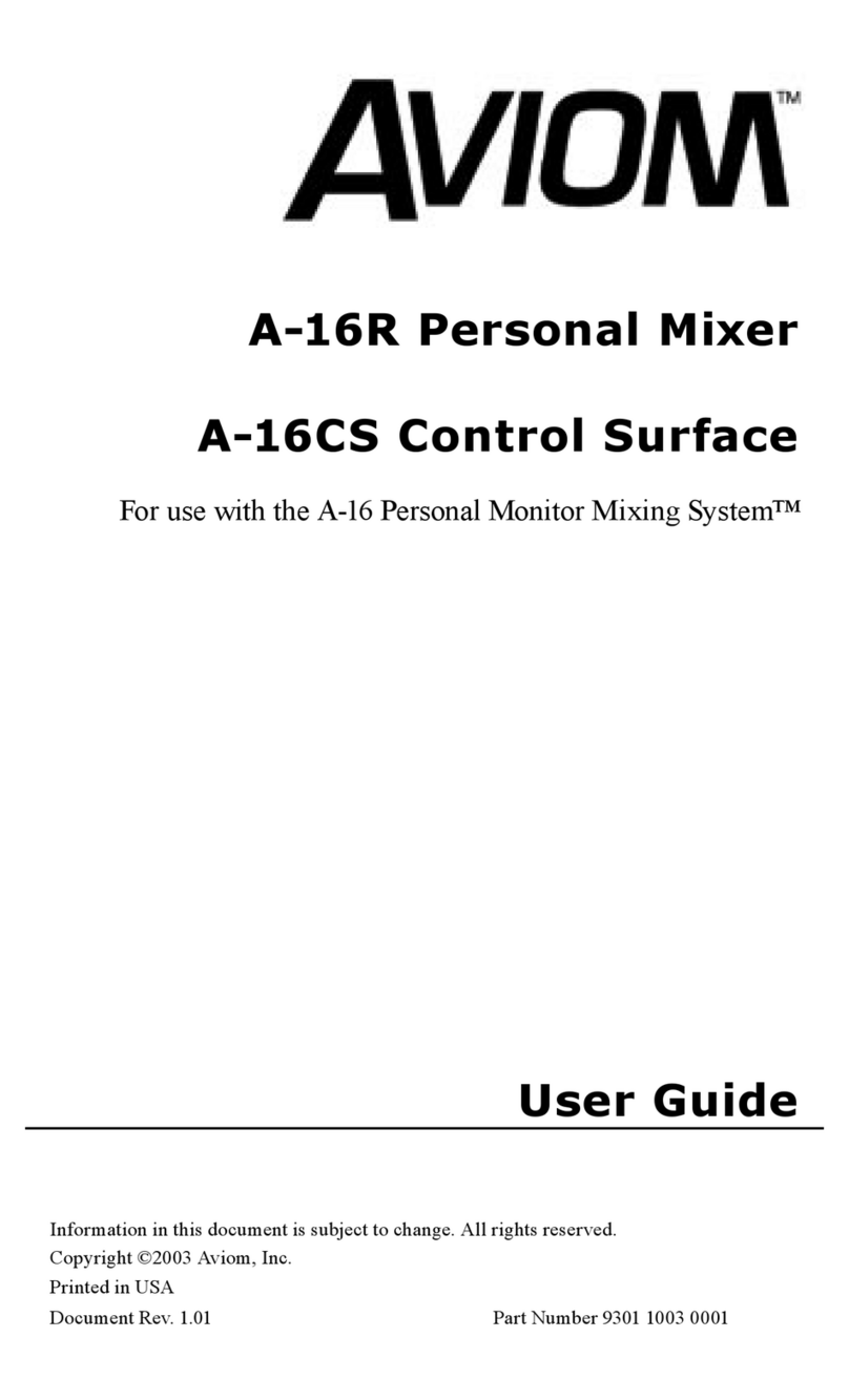 Aviom A-16R user guide