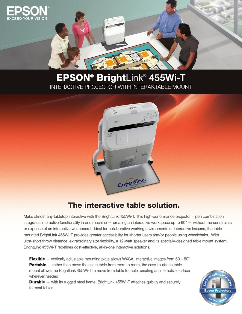 Epson BrightLink 455Wi-T User manual