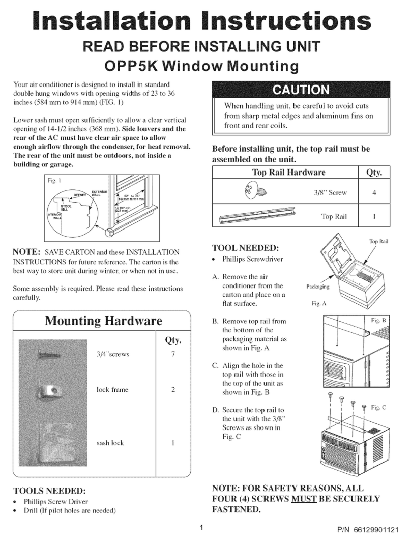 Crosley CAE5M13 User manual