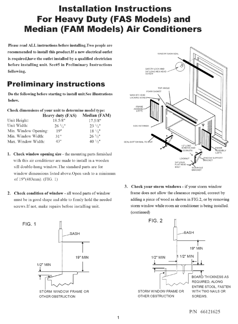 Crosley CAE15ESR1 User manual