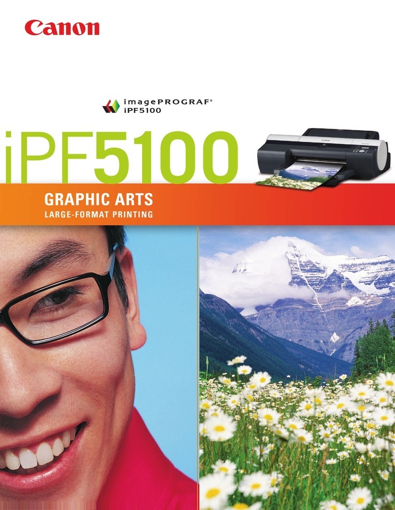 Canon iPF5100 - imagePROGRAF Color Inkjet Printer User manual